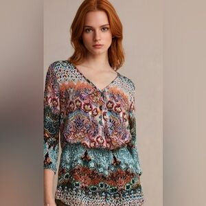 Neiman Marcus Romper Paisley Romper,  Size M